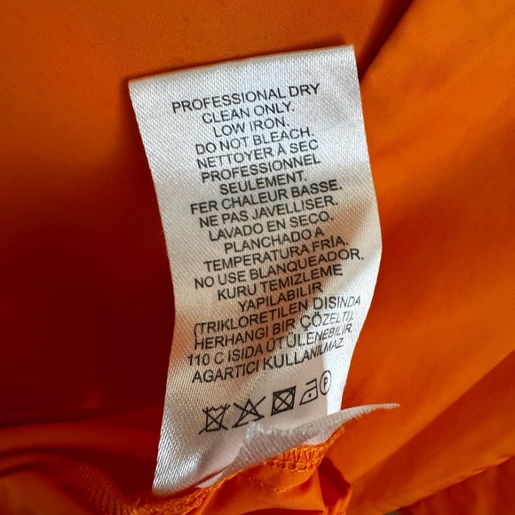 Tibi Italian Sporty Nylon Sleeveless Balloon Dress in Orange Size 10 - Picture 12 of 17